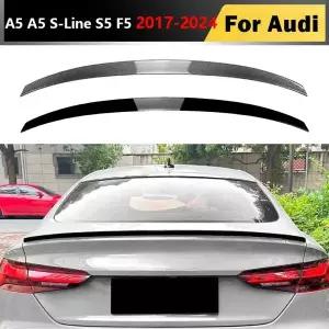호환  아우디 A5 A5 S-라인 S5 F5 4 도어 2017-2024 뒷 트렁크 지붕 립 스포일러 스플리터 윙 리어 부츠 스