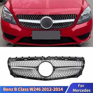 메르세데스 벤츠 B 클래스 W246 B180 B200 2012-2014 프론트 범퍼 그릴 후드 튜닝 레이싱 바디 키트 액세서