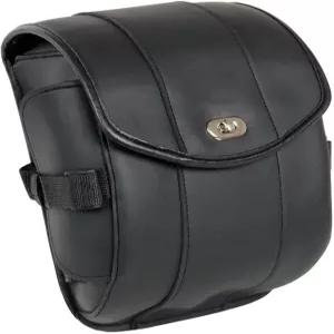 밀워키 가죽 MP8110 소형 블랙 PVC 오토바이 크루저 스타일 턴 클랩/지퍼 시시 바 백