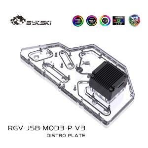 Bykski RGB 워터 쿨링 Distro Plate Reservoir for JONSBO MOD3 섀시 케이스 RGV-JSB-MOD3-P