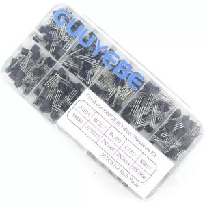 GuuYebe 300PCS 10 값 2N22 2N3904 2N3906 2N2907 BC337 S8050 S8550 BC327 A1015 C1815 NPN PNP BJT