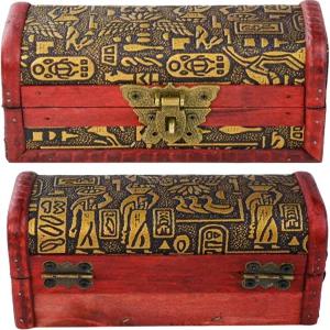 플라이린 빈티지 보물 상자 선물용 조합 잠금 장치가 있는 우드 가죽 보석 보관함 케이스 홀더 유품을 위한