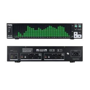 BDS PP-131 그린 오디오 스펙트럼 분석기 디스플레이 2U 랙 음악 표시기 VU 미터 31CH 실시간 주파수 레벨