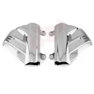 ABS 크롬 프론트 서스펜션 쇼크 커버 사이드 펜더 로워 포크 쉴드 페어링 가드(혼다 GL 골드윙 1800 GL1800