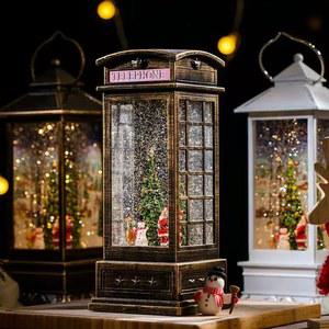 눈송이 크리스탈 스노우볼 하트 무드등 공주 크리스마스 요정 브론즈 장식 회전식