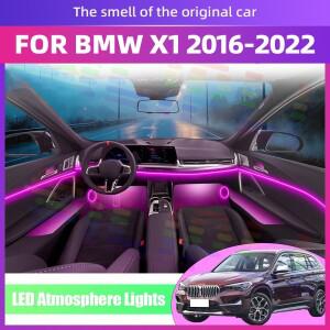 BMW 호환 X1 F48 2016-2022 실내 LED 앰비언트 라이트 스트립 아크릴 64색 APP 지원으로 아늑한 운전 환경