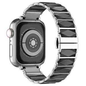 호환   워치용 고급 세라믹 스테인리스 스틸 시계 밴드 아이워치 스트랩 스마트 팔찌 워치 5 4 밴드 44mm 4