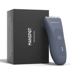 맨스팟 전기 사타구니 헤어 트리머 피니싱 남성용 면도 및 그루밍 세트 키트 4개의 가드와 교체 가능한