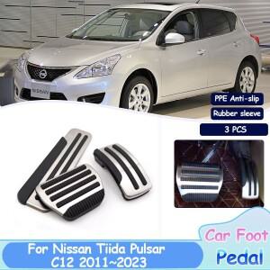 닛산 Teana Maxima J32 용 2013 자동차 풋 페달, 스테인레스 스틸 패드, 연료 브레이크, 미끄럼 방지, 드릴