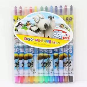 12색 샤프식 색연필 빼꼼 3P 스케치 미술 그림 색칠펜