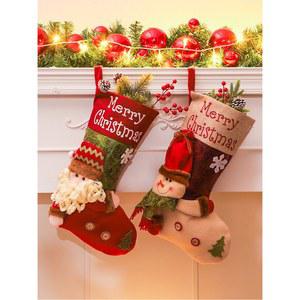 크리스마스 트리 장식 벽난로 꾸미기 탁상용 모임 벽난로/데스크탑 데코 성탄절 소품 소박한