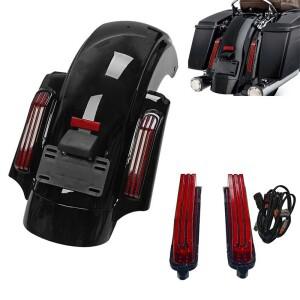 Harley Touring CVO Street Electra Road Glide 2014-2023 바이크 오토바이 교체 LED 리어 펜더 페시아 브