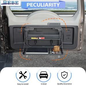 HEBE 자동차 이중층 테일게이트 선반 트렁크 수납 랙 테이블 미쓰비시 파제로 2007-용