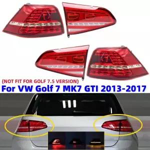 호환  폭스바겐 골프 7 MK7 GTI 2013-2017 교체용 자동차 후면 범퍼 브레이크 라이트 신호 경고 테일 램프