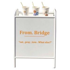 철제 입간판 빵집 맞춤 40x60 카페입간판 색상 개업선물 A형 거치대