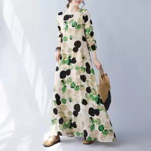 솔저스원피스 빈티지 라운드 롱스커트 바캉스룩 여성원피스 여행 마 OPH3