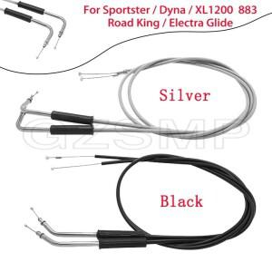 할리 스포스터 스로틀 케이블, 바이크 오토바이 액세서리, XL1200 883 다이나 로드 킹 일렉트라 글라이드
