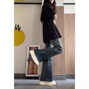 손오공 팬츠 여성 여름 데일리룩 청바지 봄가을 핫팬츠 일자 슬림핏 와이드 트렌드 KUK3