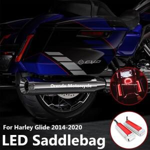 바이크 오토바이 LED 안장 가방 Harley Touring CVO Limited FLHTKSE Road Glide Electra Accents 2014-U