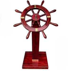 모형 조타핸들 지중해 액세서리 장식 지름 보트 회전 사무실 32cm 거실 벽장식 엔틱