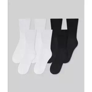 무신사스탠다드 MUSINSA STANDARD 소프트 터치 논컴프레션 크루 삭스 7팩 [화이트블랙]MEESC9B09-77 114953