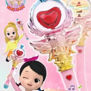 반짝이며 빙글도는 공주놀이 캐리요술봉 아이선물 교육용 재미 발달