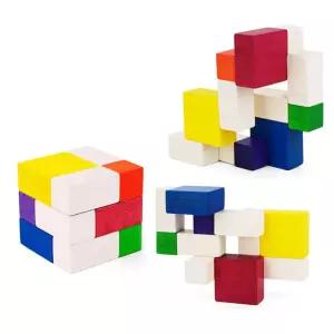 전연령 문제해결력 칼라원목 공간큐브 유아 수학놀이 두뇌발달 추천