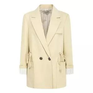 고급스러운 JJ지고트자켓 코튼 스트링 더블 원버튼 재킷 GR3A0JKJ11