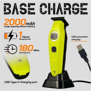 신형 DK 트리머 전문가용 남성 헤어 외부 로터 브러시리스 모터 7200rpm 클리퍼 전기 이발기