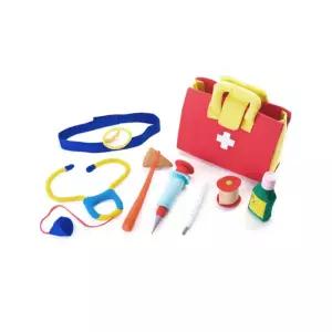 패브릭 봉제 주사기 병원놀이 가방 세트 유치원교구 엄마표 체험활동