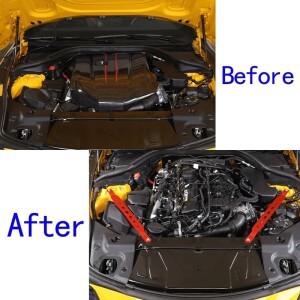 토요타 GR 수프라 A90 2019-2024 인테리어 알루미늄 합금 엔진 마운트 스트럿 프론트 타워 바 브레이스 자