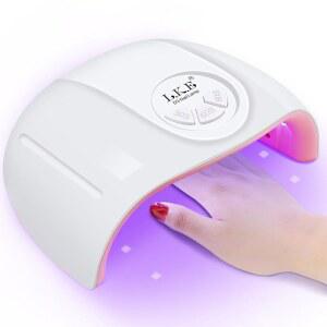 위즈덤파크 UV 네일 램프 젤 네일용 72W 라이트 21 LED 조명 3 스피드 타이머 고속 경화 폴리 홈 아트 도구용 매니