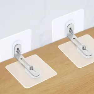 책장 가구 벽고정 스토퍼 가구전도 방지 브라켓 책상 흔들림방지 무타공 접착식