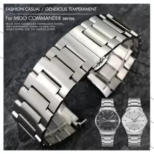 호환  Mido COMMANDER M021.407 M021.431A M021 시리즈 방수 시계 스트랩에 맞는 21mm 316L 스테인레스 스