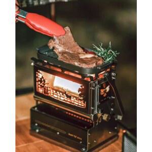 불멍 감성 휴대용 난로 스토브 블랙솔리드 미니 아이언