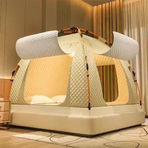 겨울방한 수면텐트 침대 텐트 베드 실내텐트 방풍 따뜻한 위