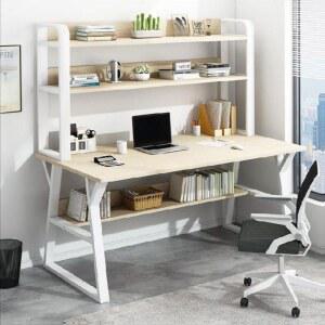 책상 책꽂이 선반 일체형 작은 세트 그림책 이동 책장 간단한 수납 투인원