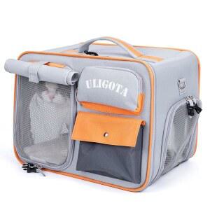 고양이와 작은 개를 위한 반려동물용 ULIGOTA 백팩 캐리어, 통풍견용 캐리어 | 항공사 승인 고양이 하이킹 여행 캠핑 야외용 가방