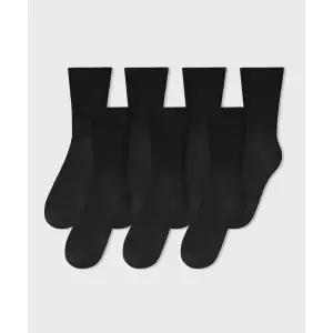 무신사스탠다드 MUSINSA STANDARD 소프트 터치 논컴프레션 크루 삭스 7팩 [블랙]MEESC9B09-BK 115973