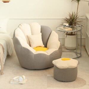 1인용 빈백 조개 침실 소파 미니 조개쇼파 컴퓨터 빈백쇼파 벌룬 슬립온 싱글푹신푹신
