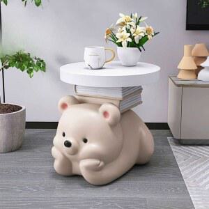 곰협탁 북유럽 귀여운 스탠드 블록 디자인 저금통 인테리어 레일