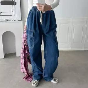 [신상오픈런]카고청바지 배기 허리끈 와이드 워크웨어 코튼팬츠 (29740011)