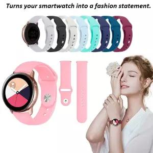 호환 Garmin Huawei 샤오미호환 Haylou Amazfit Polar Fossil 실리콘 팔찌 시계 밴드 20mm 22mm 용 40PCS S