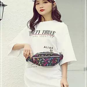 나비 여자 크로스백 데일리 나들이가방 아동 미니힙색 홀로 패턴 SWE15FE0