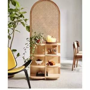 나무 라탄 우드 공간 갤러리 대형 대나무 칸막이