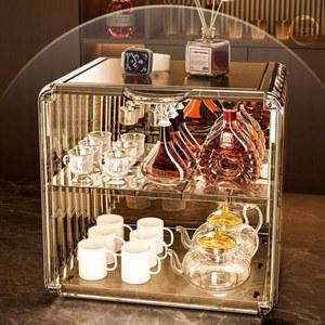 컵보관랙 커피잔 유리컵 서랍장 진열장 보관 투명한 사이즈