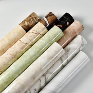 PVC 자체 접착 대리석 스티커, 주방 방수, 내유성 벽지, 창틀 환풍기