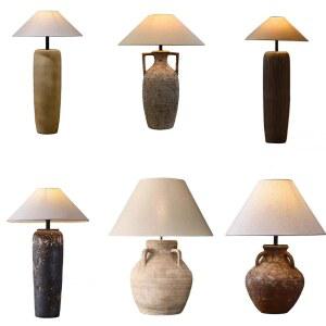 항아리 조명 단스탠드 조광기 레트로 도자기 동양 달항아리 빈티지 무드등 스탠드