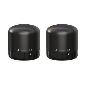 와인 병용 호스클리어 스토퍼, 트위스트 잠금 및 해제 기능이 있는 실리콘 재사용 코크, 크리스마스, 추수감사절, 파티를 위한 선물 아이디어 - 2개 세트