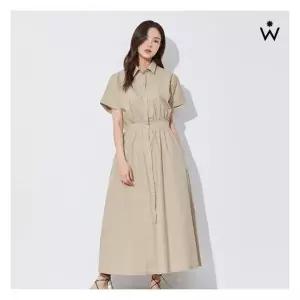 위시드 카라넥 밴딩 반팔 롱 페미닌 원피스 (WIAAOP182) 669620